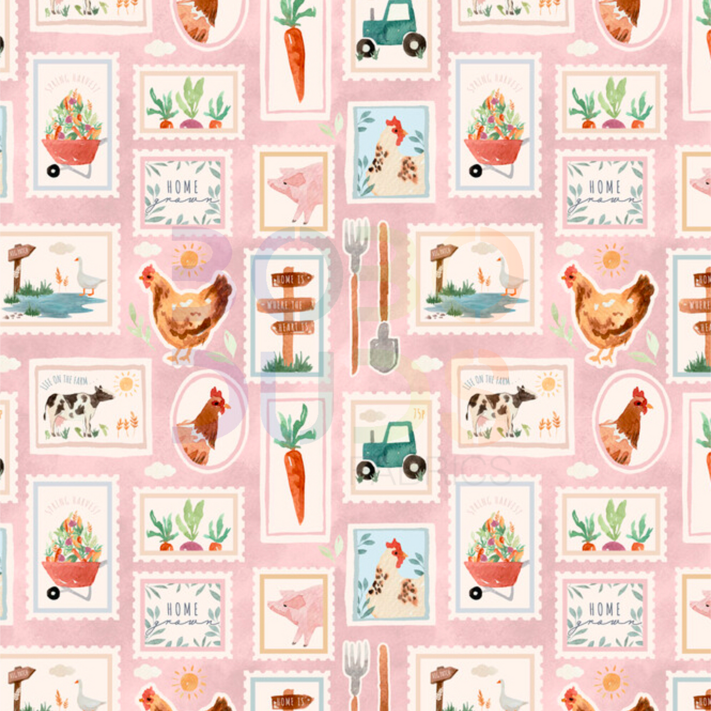 Farm life stamps (quartz)