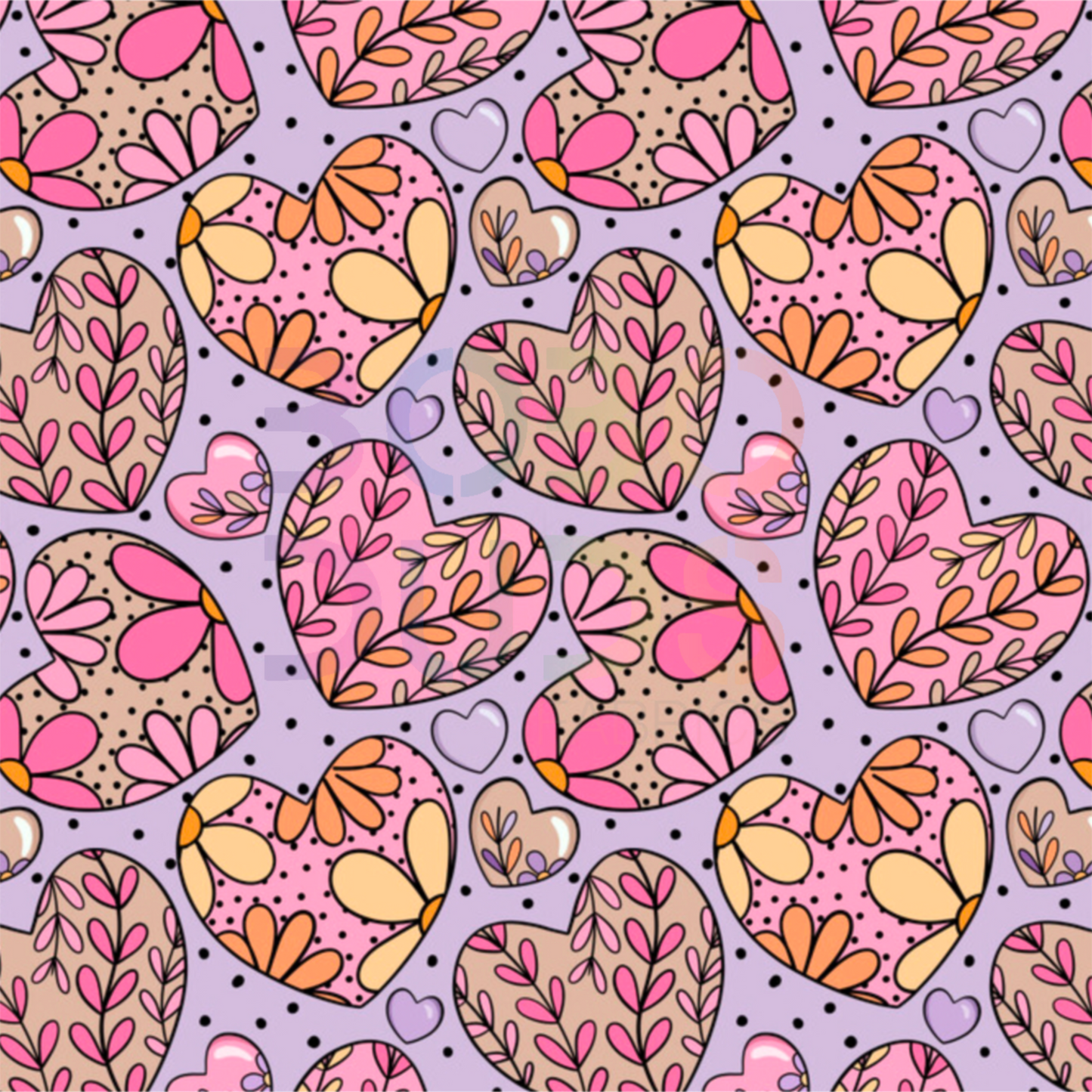 Lilac hearts