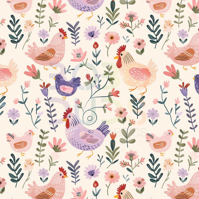 Pastel Chickens