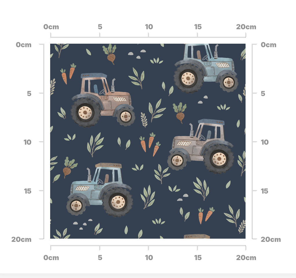 Veggie tractors (navy)