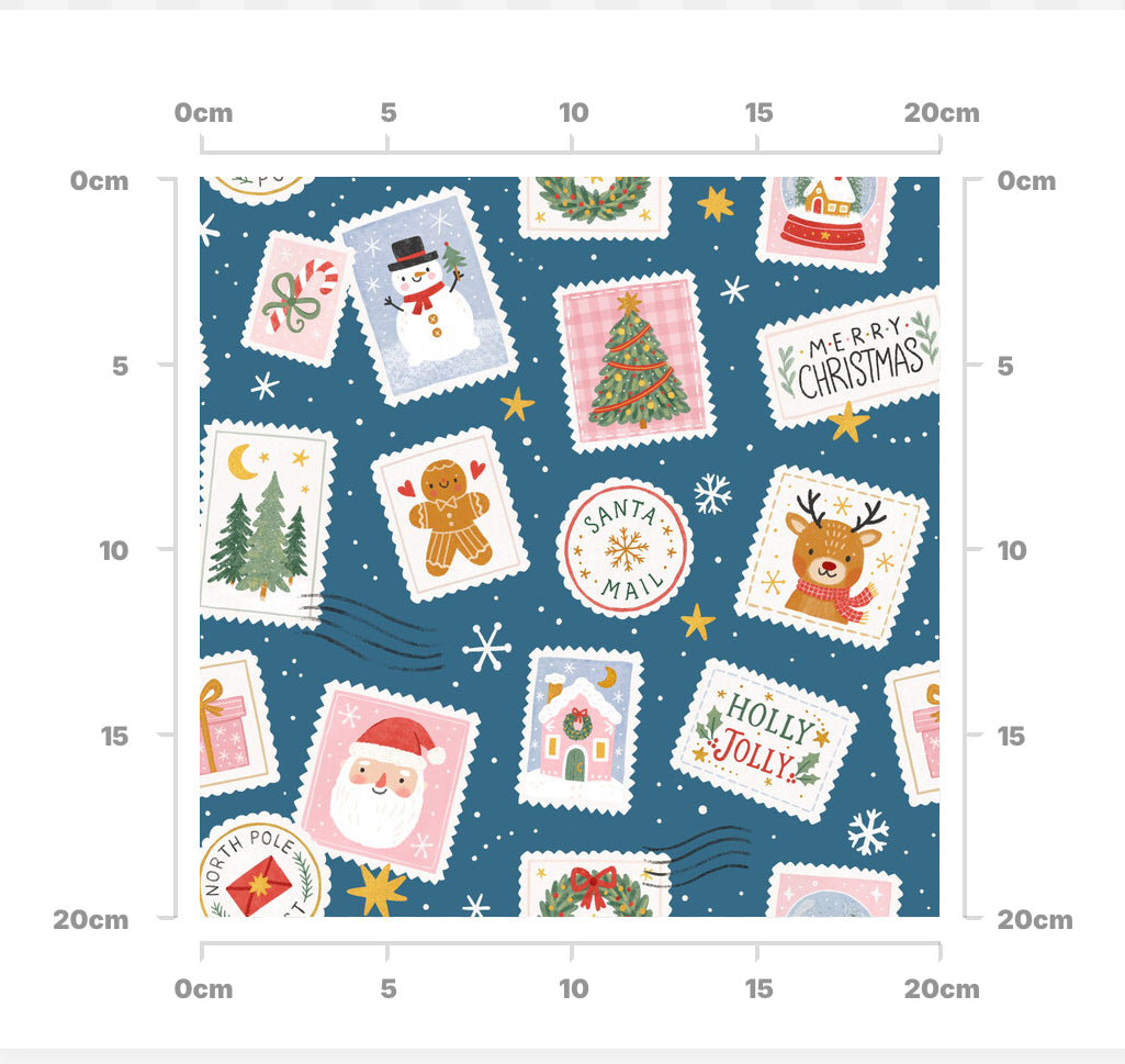 North Pole post (blue)