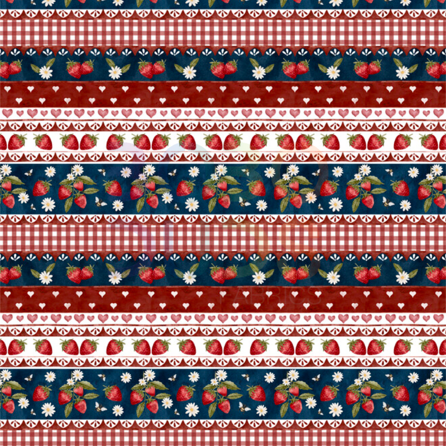 Strawberry gingham