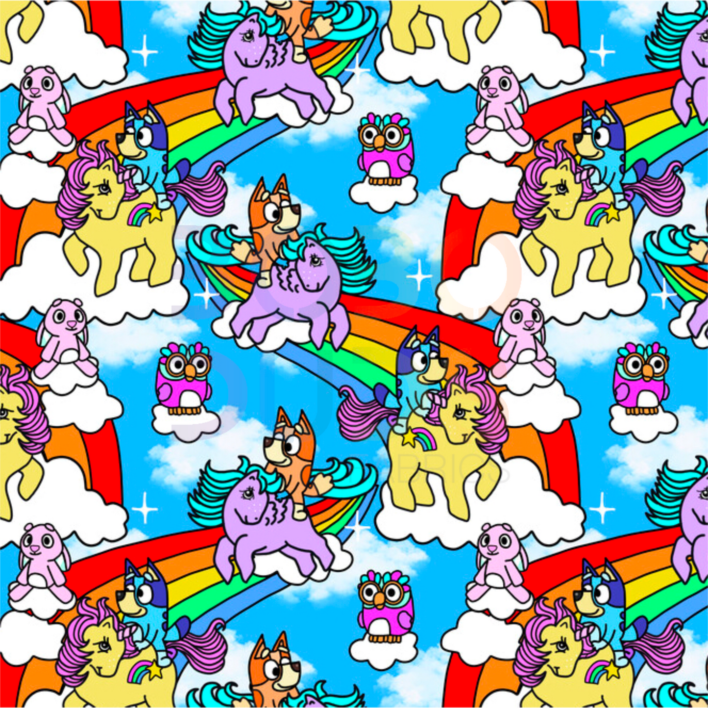 Blue rainbow