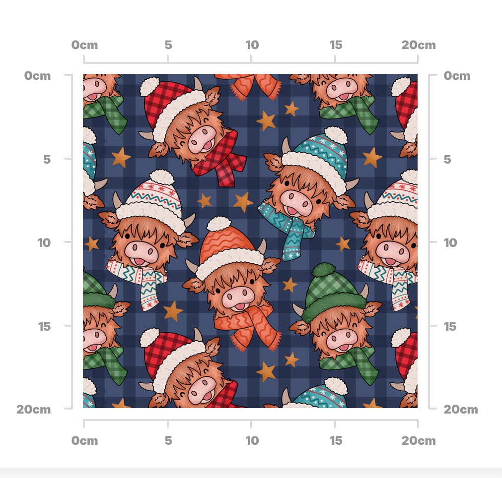 Highland cows hats and scarves (boy)