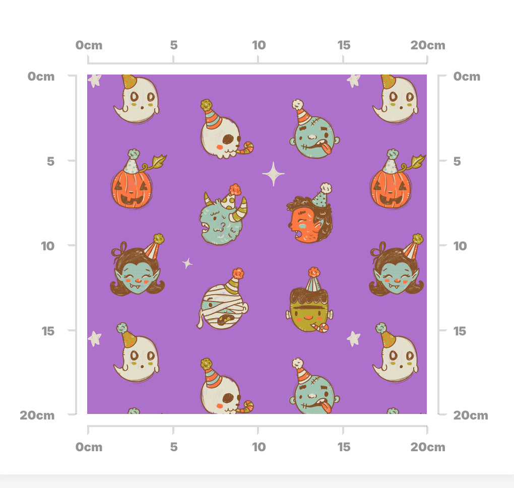 Cute monsters (purple)