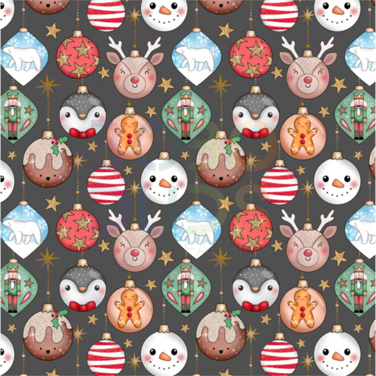 Charcoal baubles