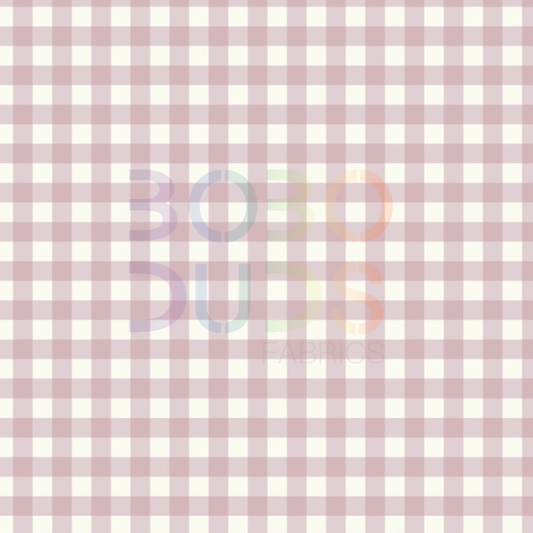 Dusty pink basic gingham