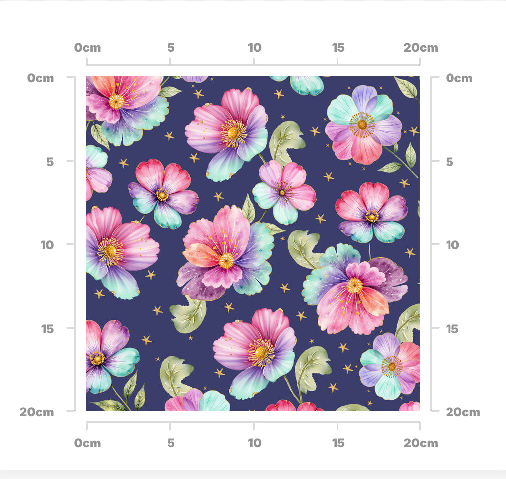Rainbow flowers (dark)