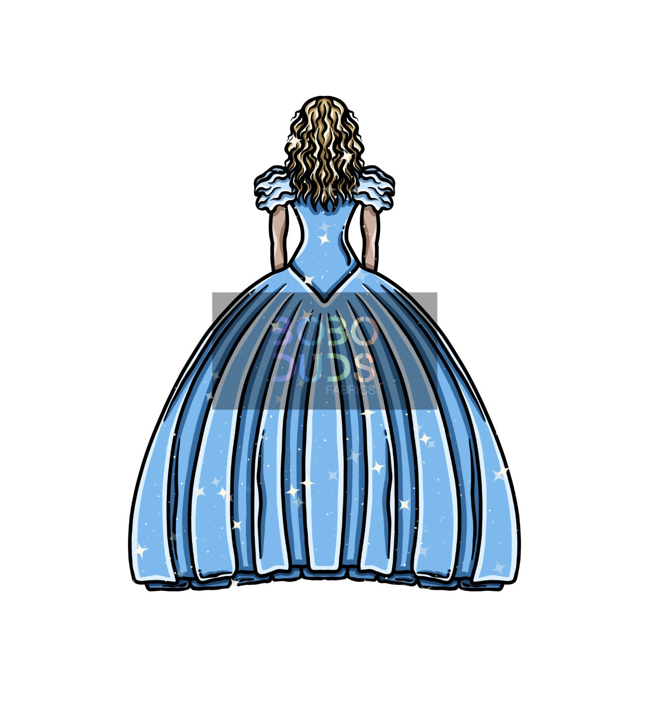 Princess who lost her shoe PNG Transfer