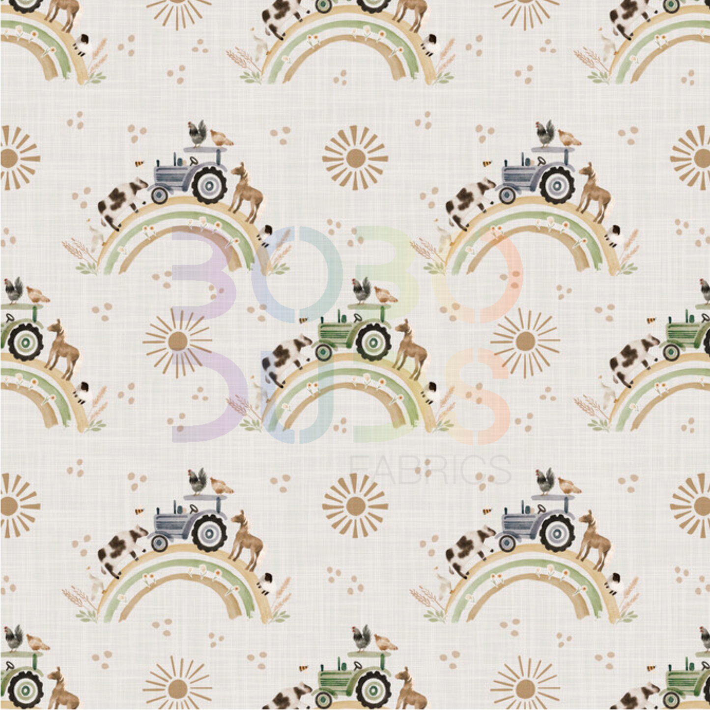 Scandi rainbow tractor