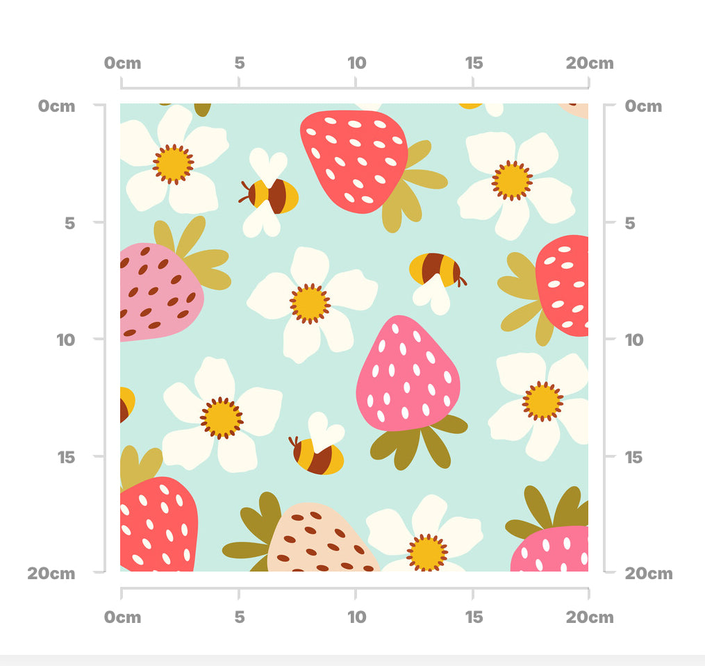 Retro strawberries