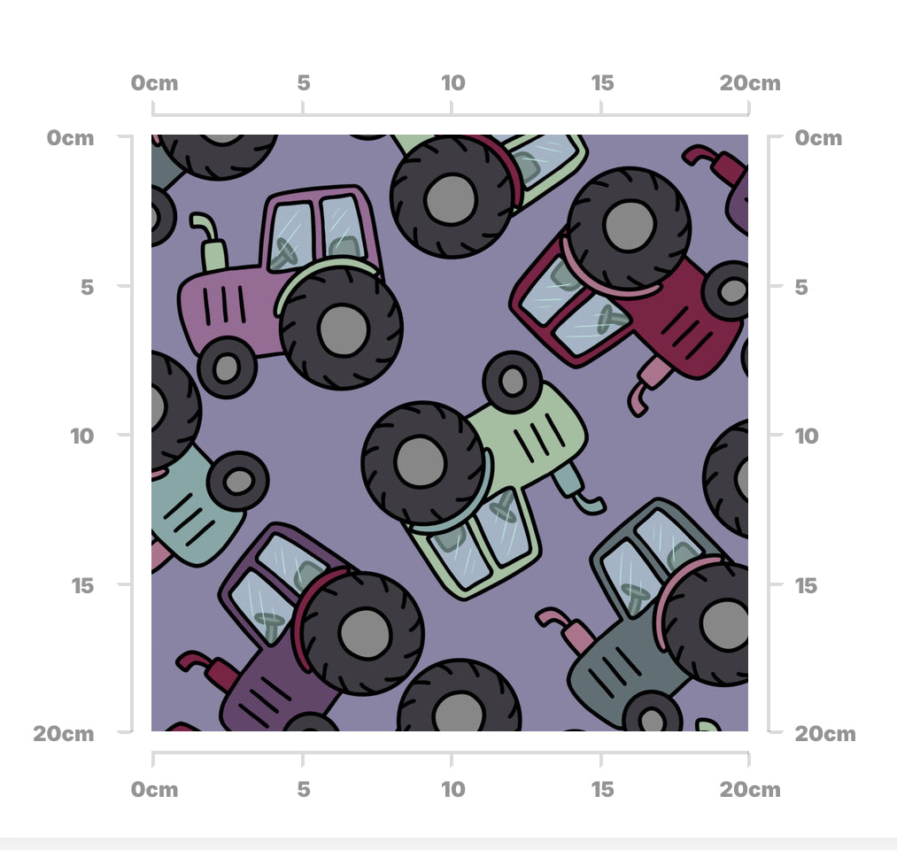 Purple tractors