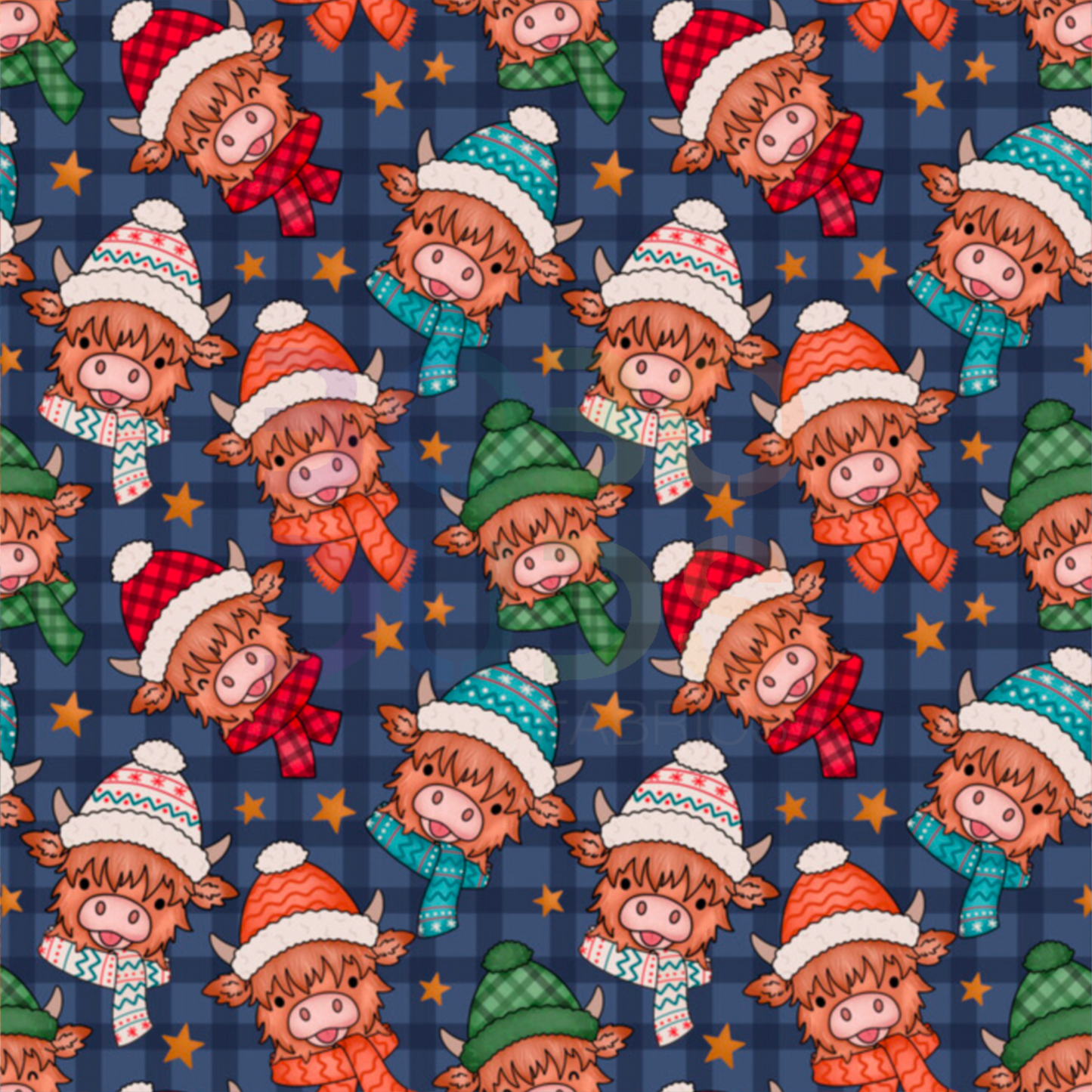 Highland cows hats and scarves (boy)