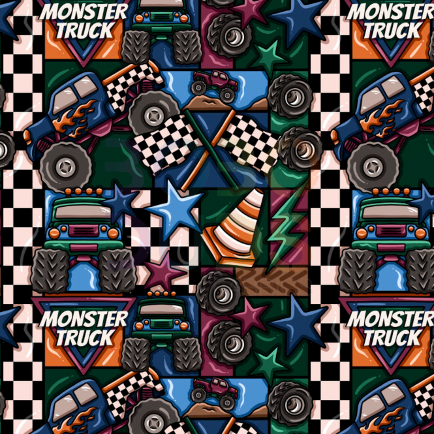 Monster truck patch