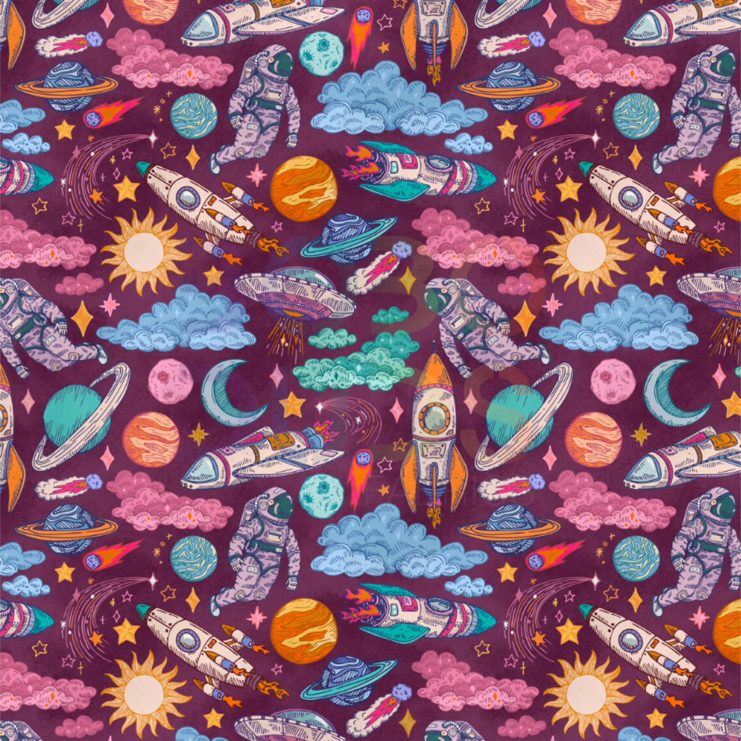 Space man (plum)