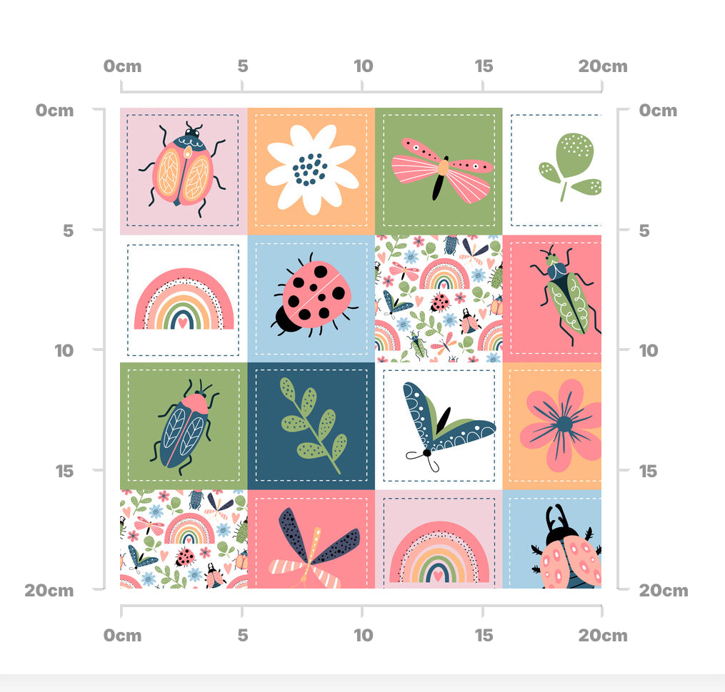 Rainbow pink quilt