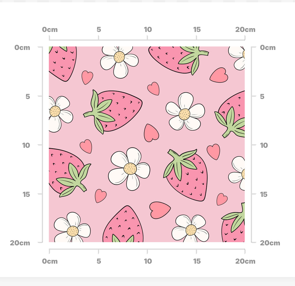 Pink strawberries