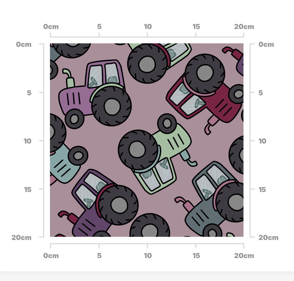 Pink tractors