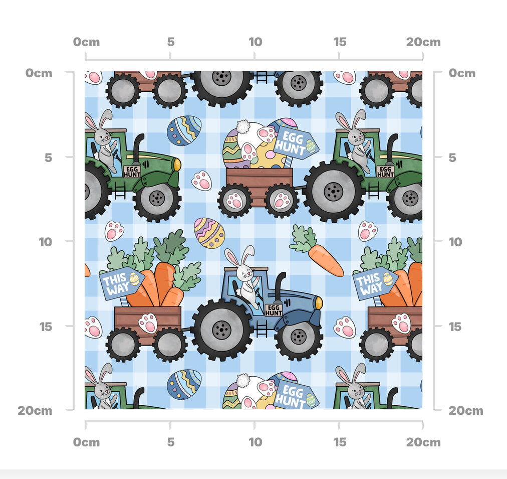 Gingham tractor