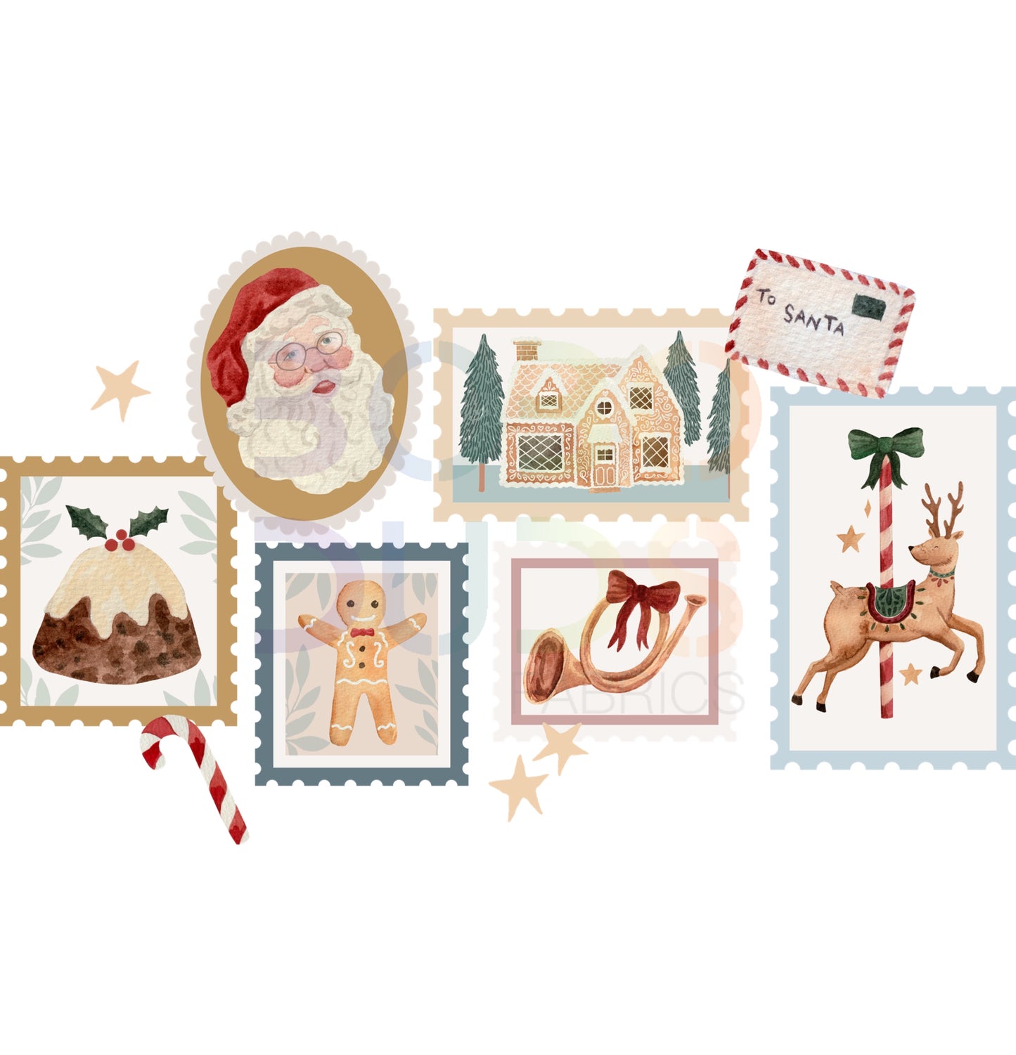 Festive stamps (PNG Transfer)