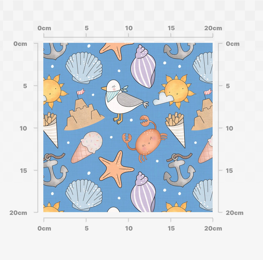 At the seaside (blue)