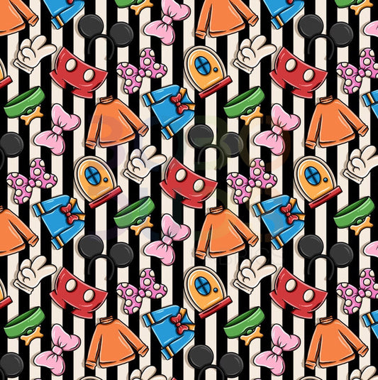 Mouse and friends stripes