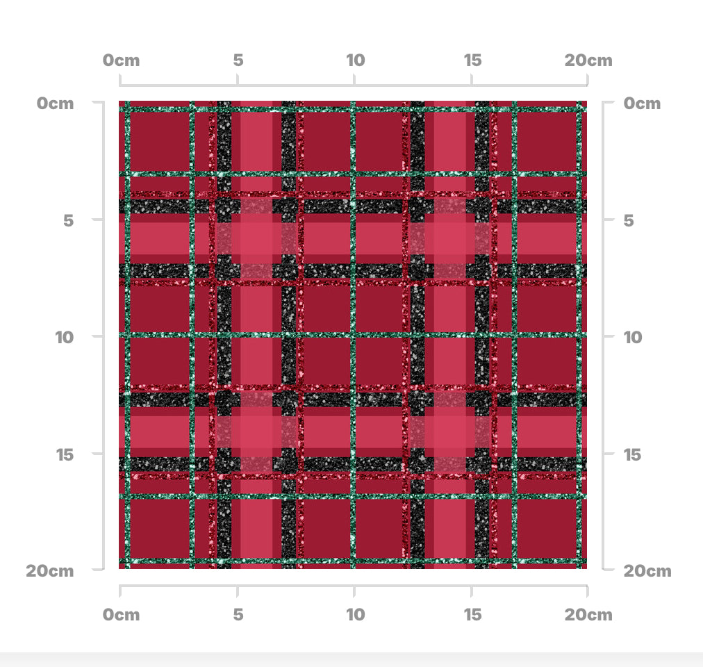 Xmas glitter tartan