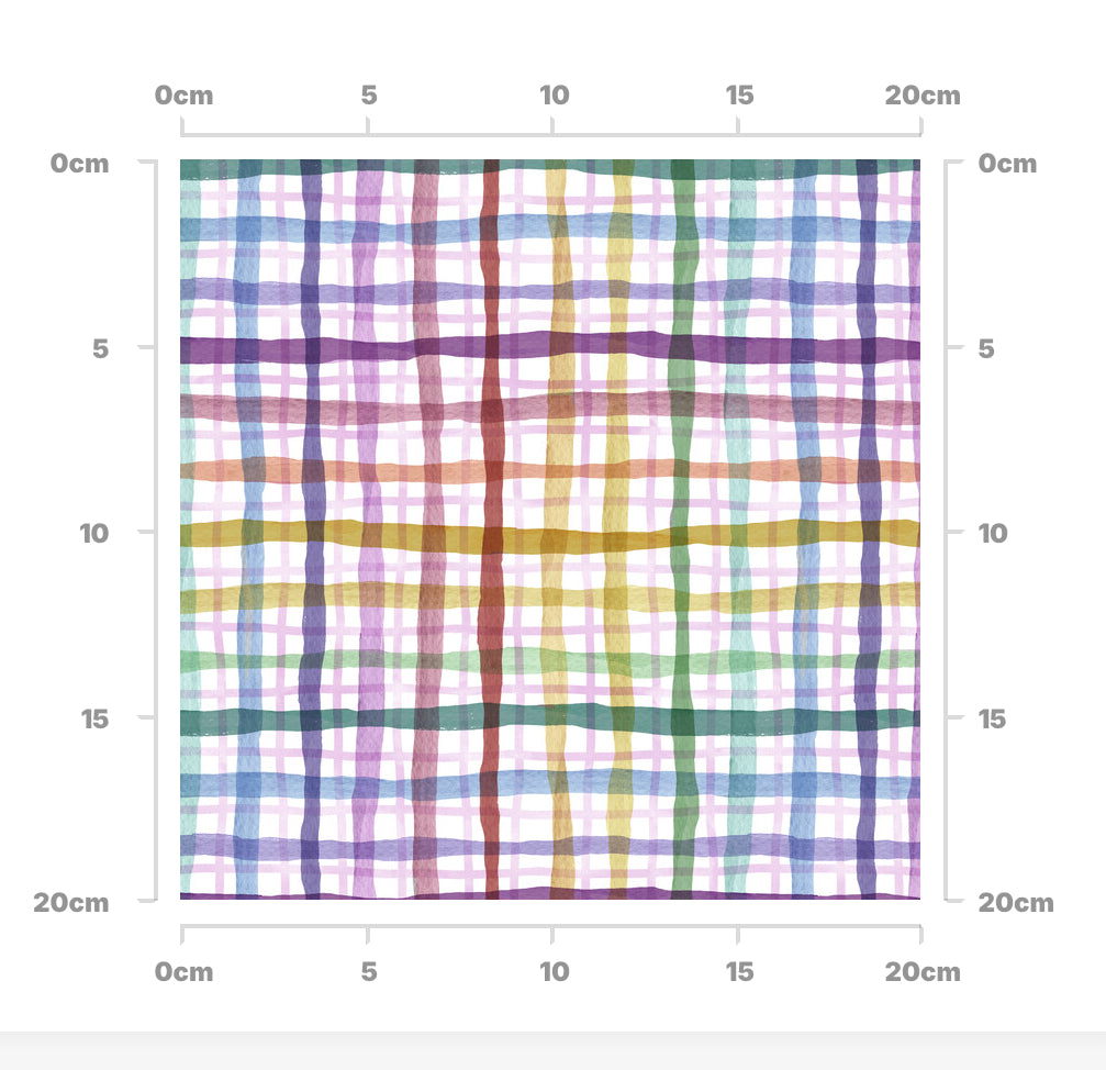 Hygge plaid rainbow
