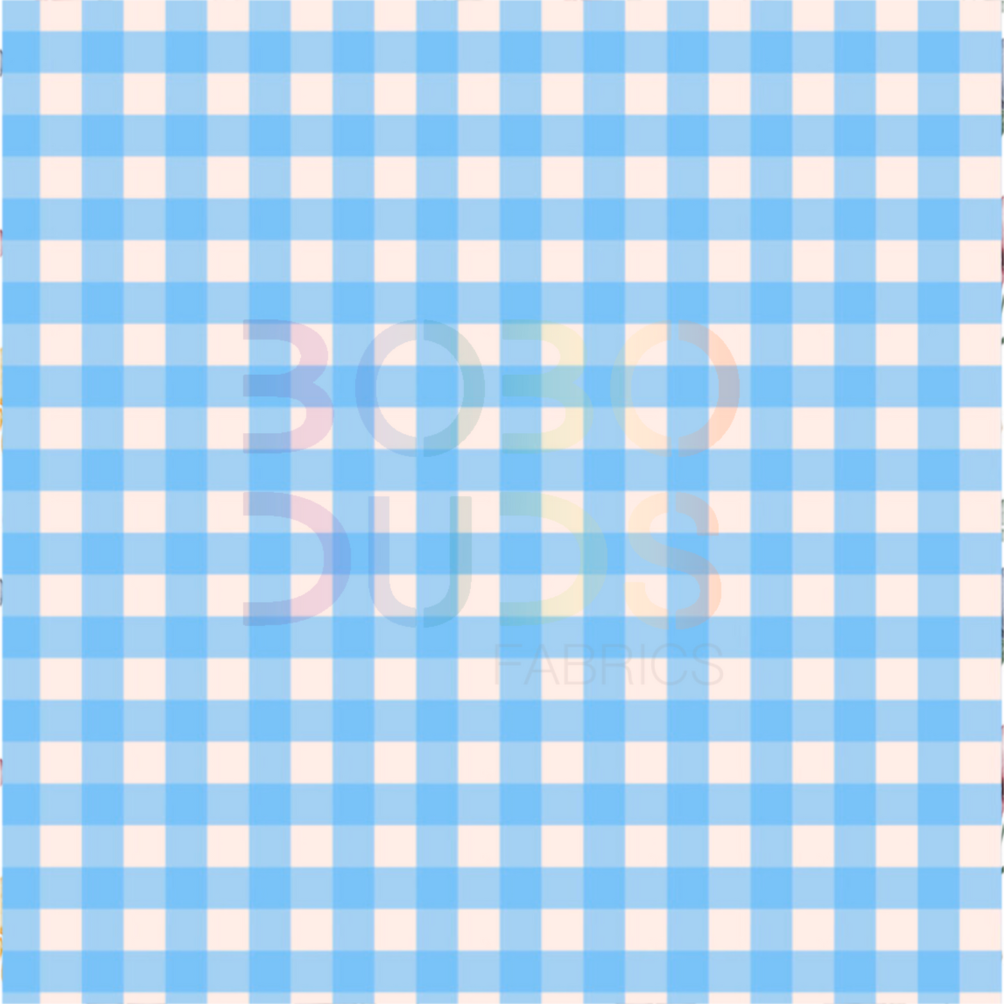 Blue gingham