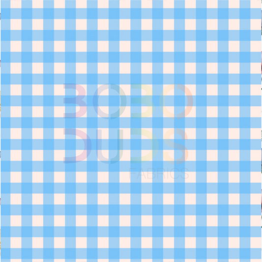 Blue gingham