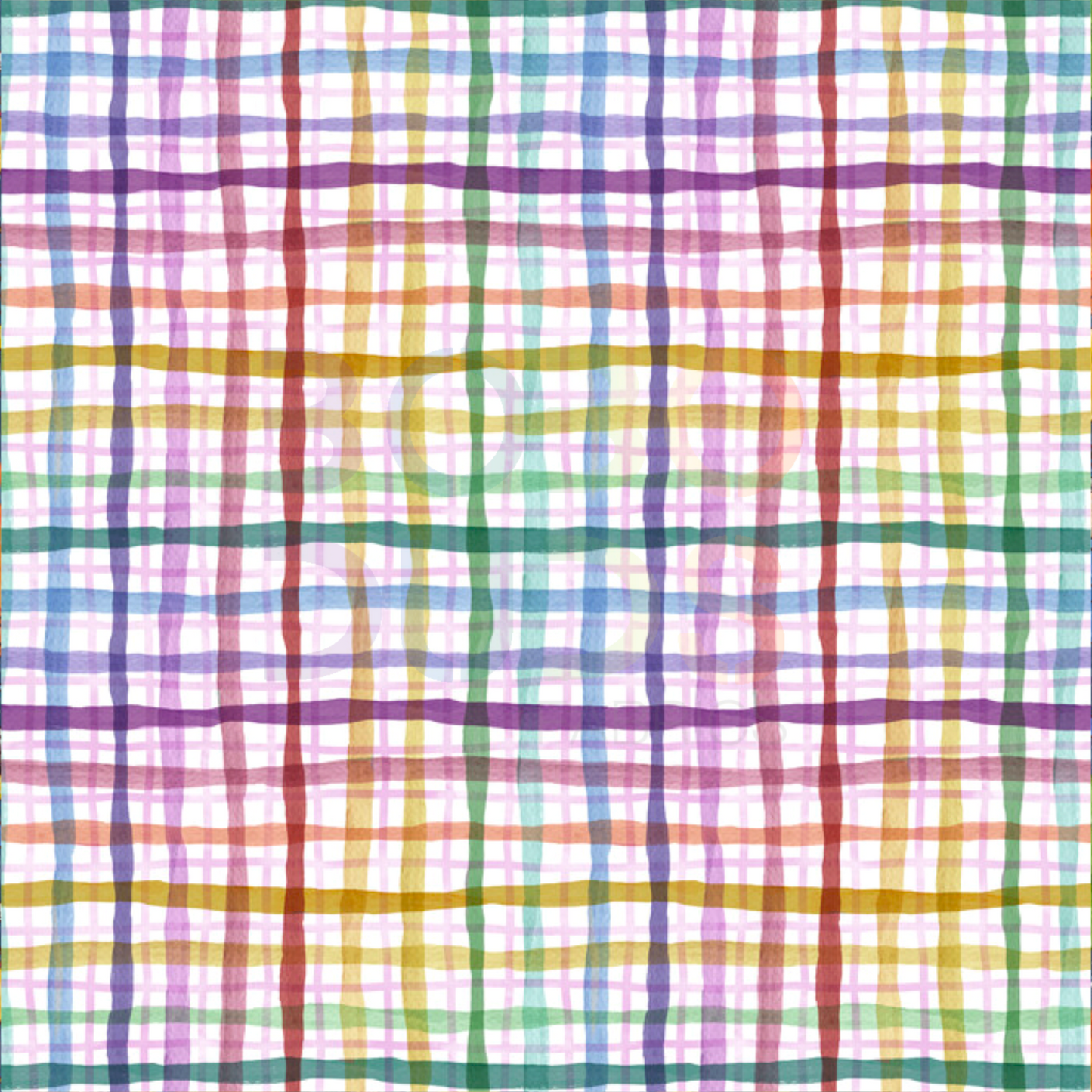 Hygge plaid rainbow