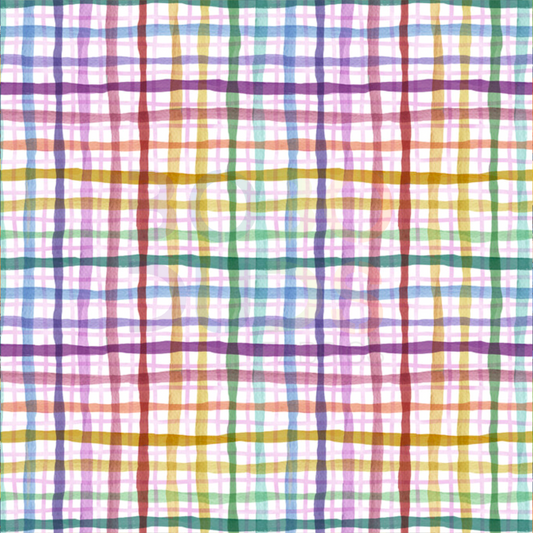 Hygge plaid rainbow