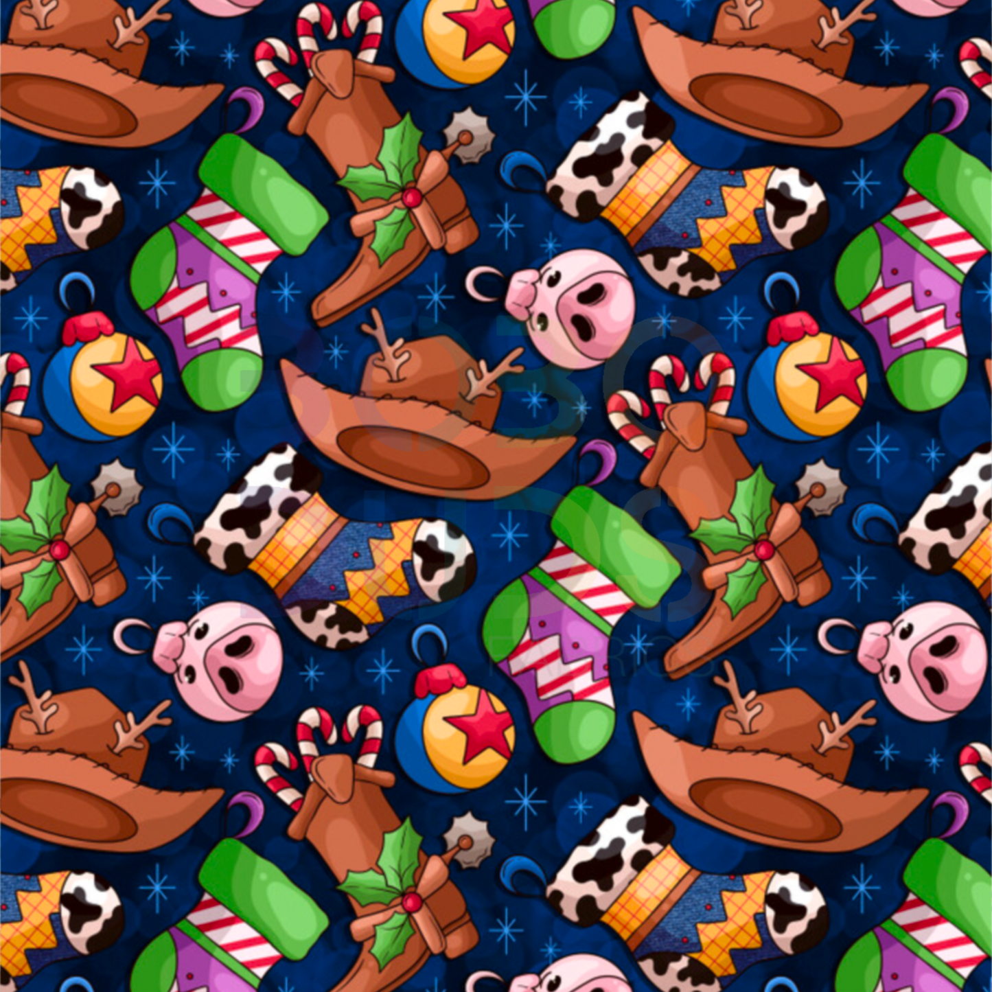 Christmas story (navy)