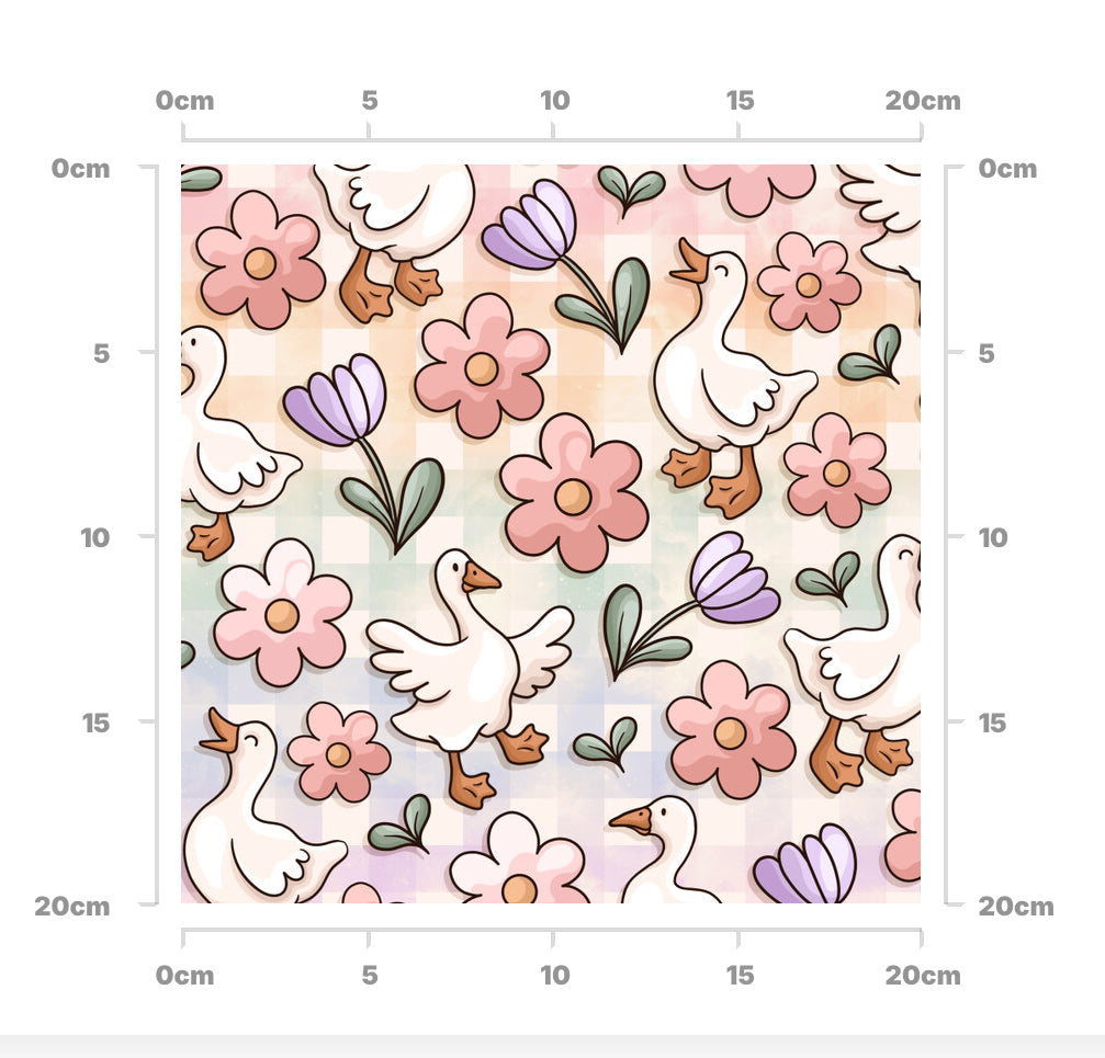 Floral goose