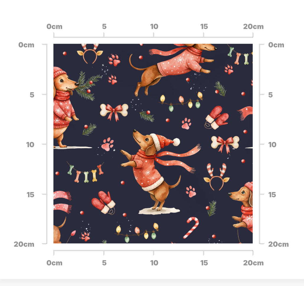 Sausage dog Christmas (dark)