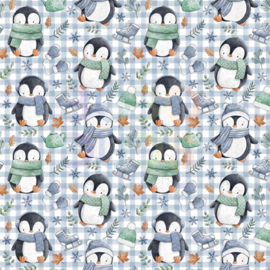 Gingham penguins