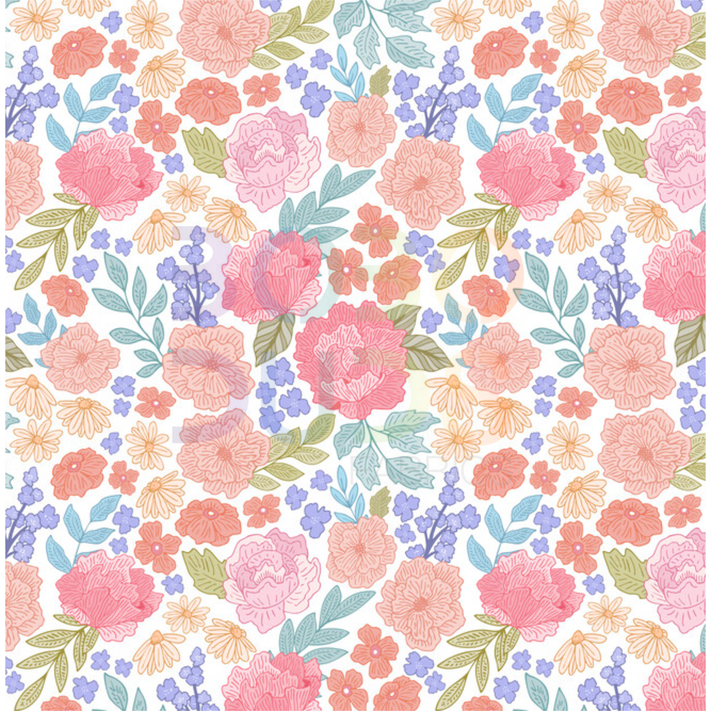 Dottie floral (white)