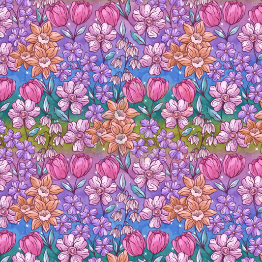 Rainbow spring garden