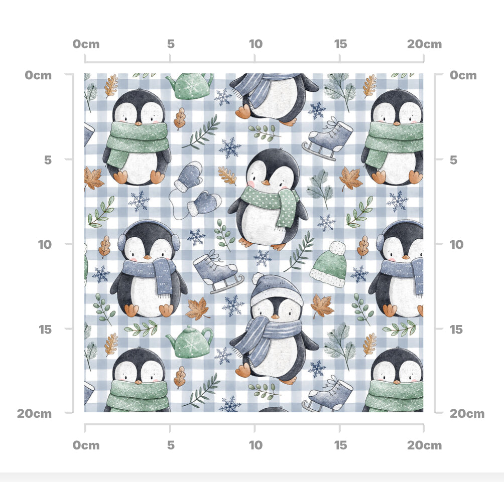 Gingham penguins
