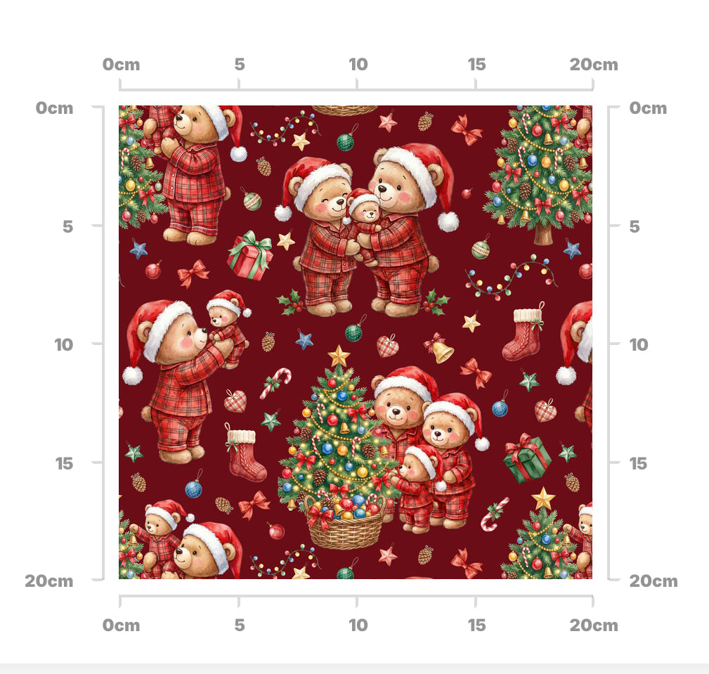 Teddies christmas (red)