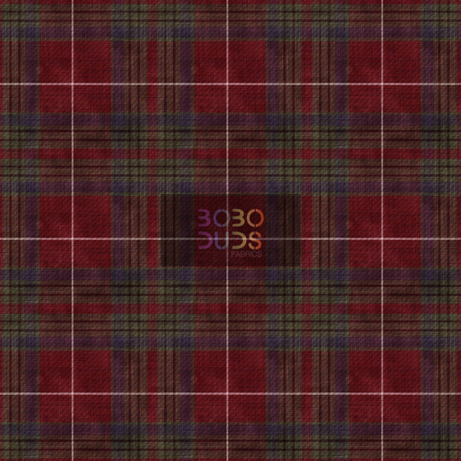 Red traditional tartan