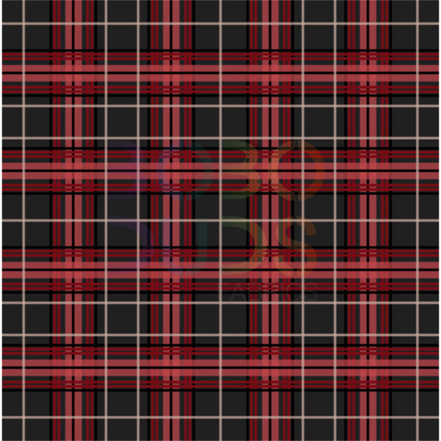 Tartan (black and red)