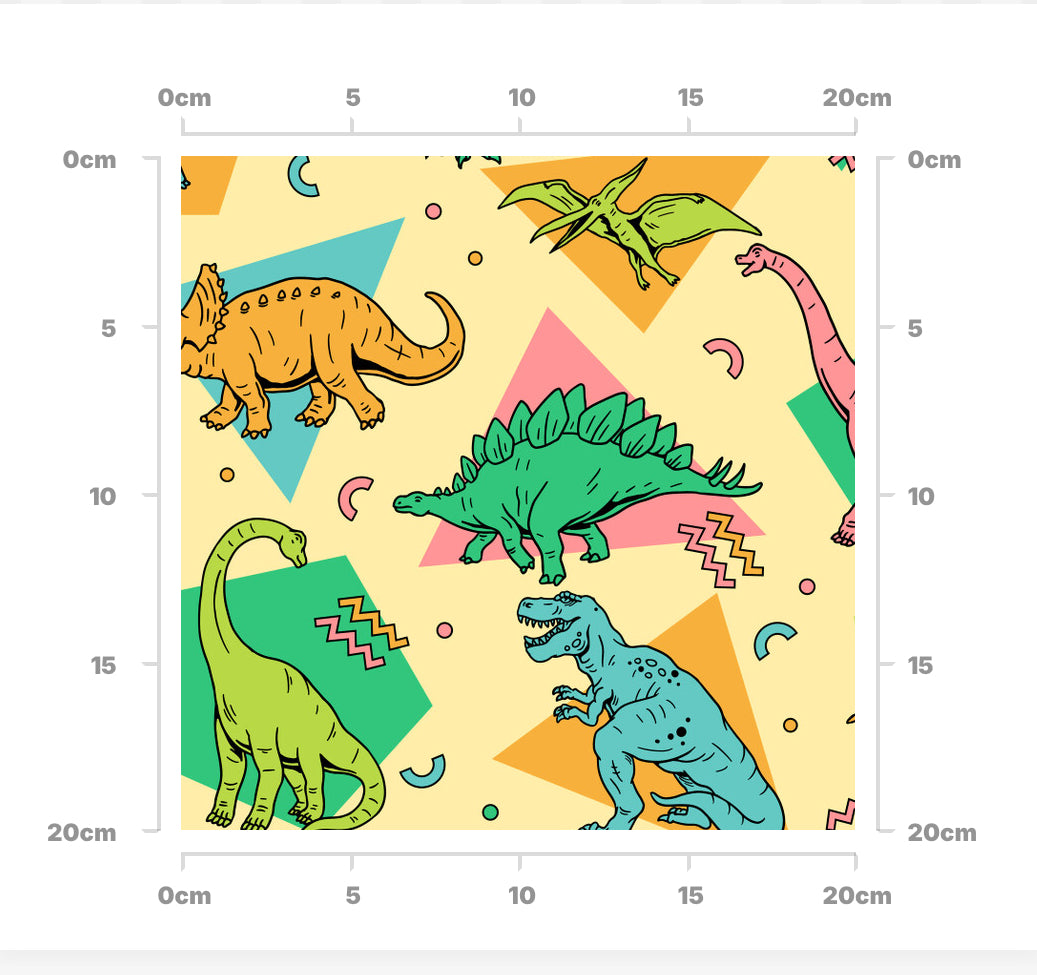 Retro dinos (lemon)