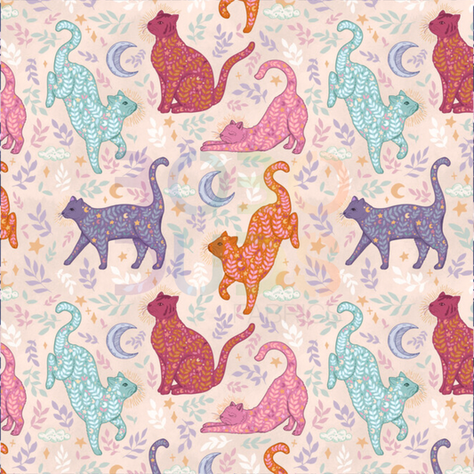 Cosmic cats (off white)