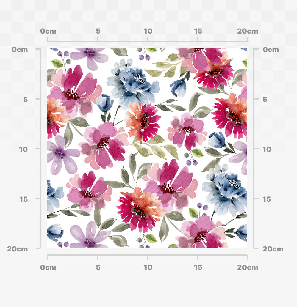 Watercolour floral (purples)