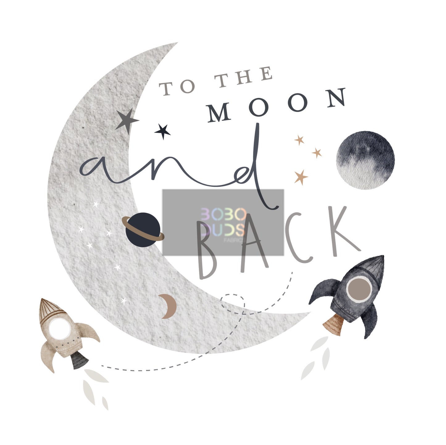 To the moon and back PNG transfer