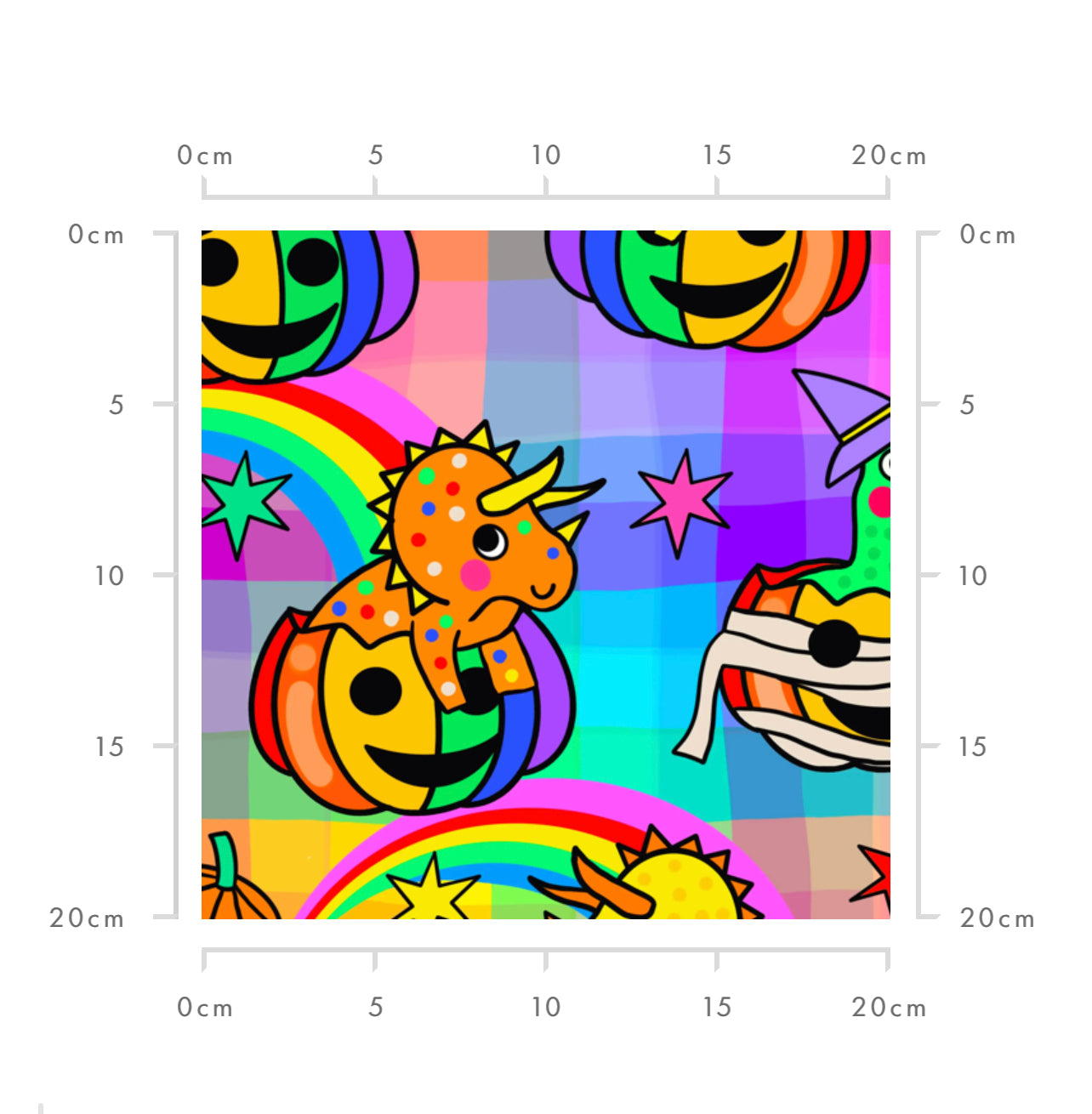 Rainbow Pumpkin Dinos