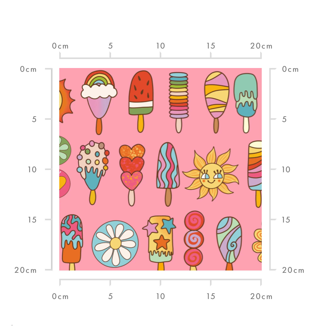 Retro lollies (pink)