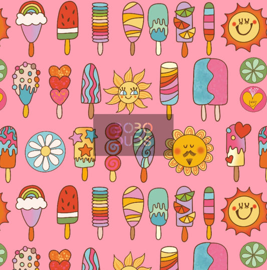 Retro lollies (pink)