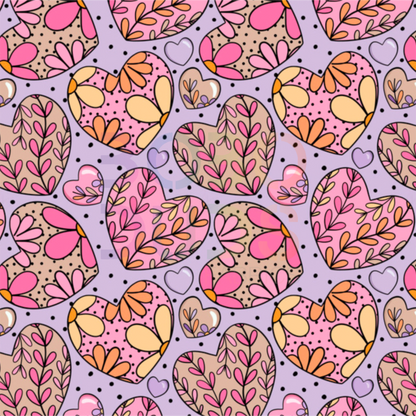 Lilac hearts